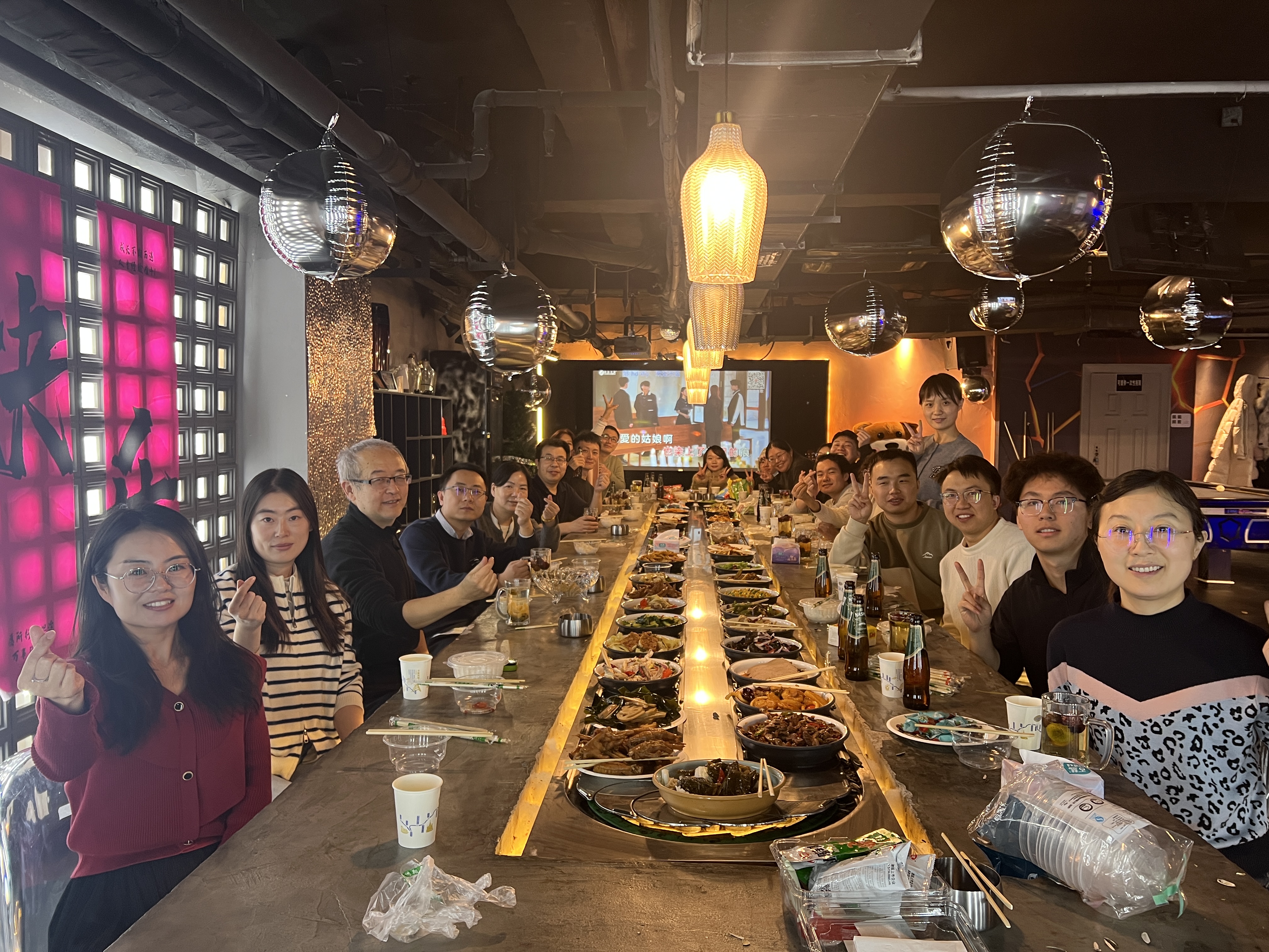 Group photo of the Wang Lab team